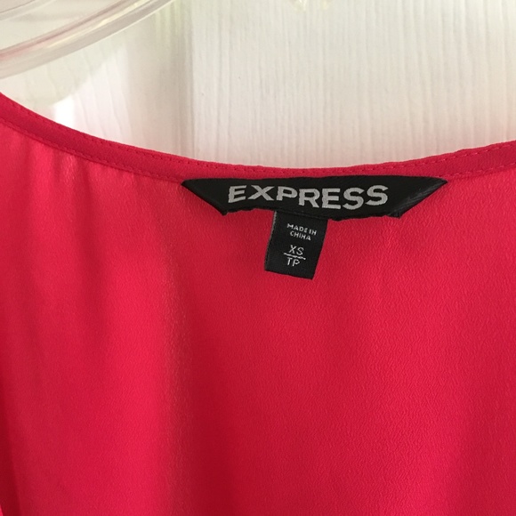 EXPRESS Fuchsia Ruffle Mini Dress - Picture 6 of 9